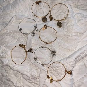 Set of 7 Alex and Ani Charm Bracelets!!!
